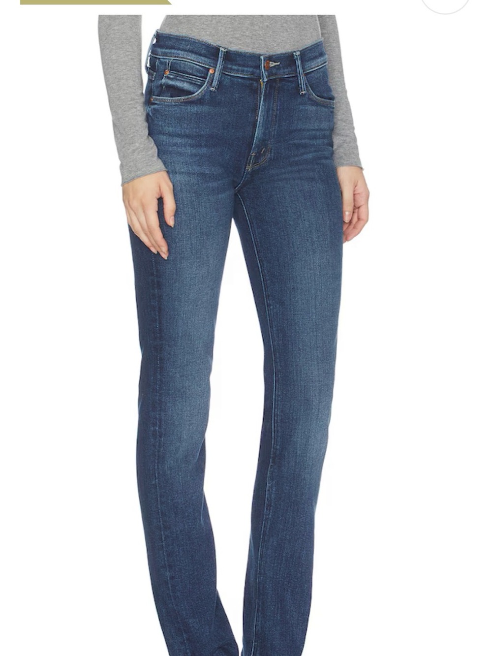 MOTHER Slim Straight Jeans